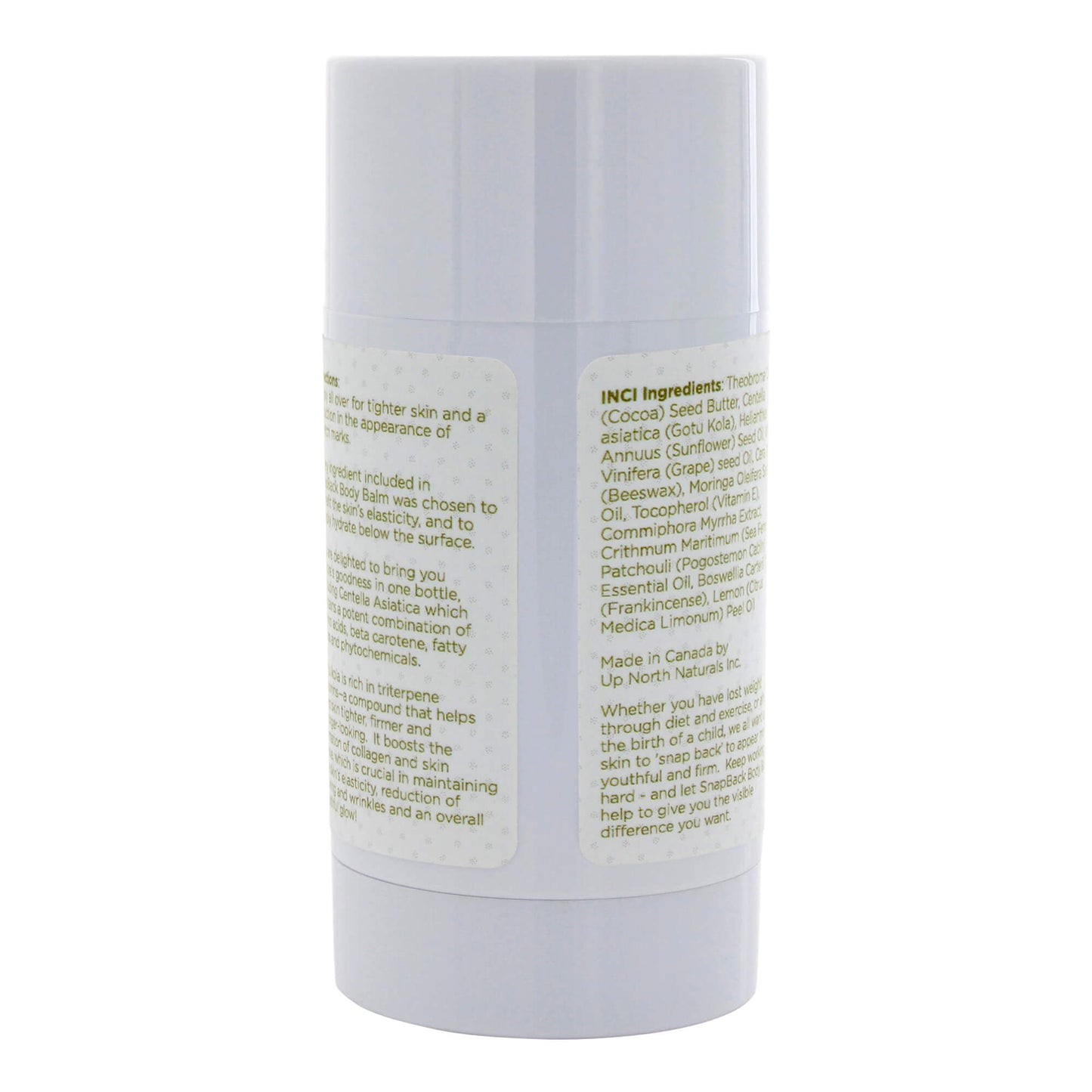 back image of snap back body balm