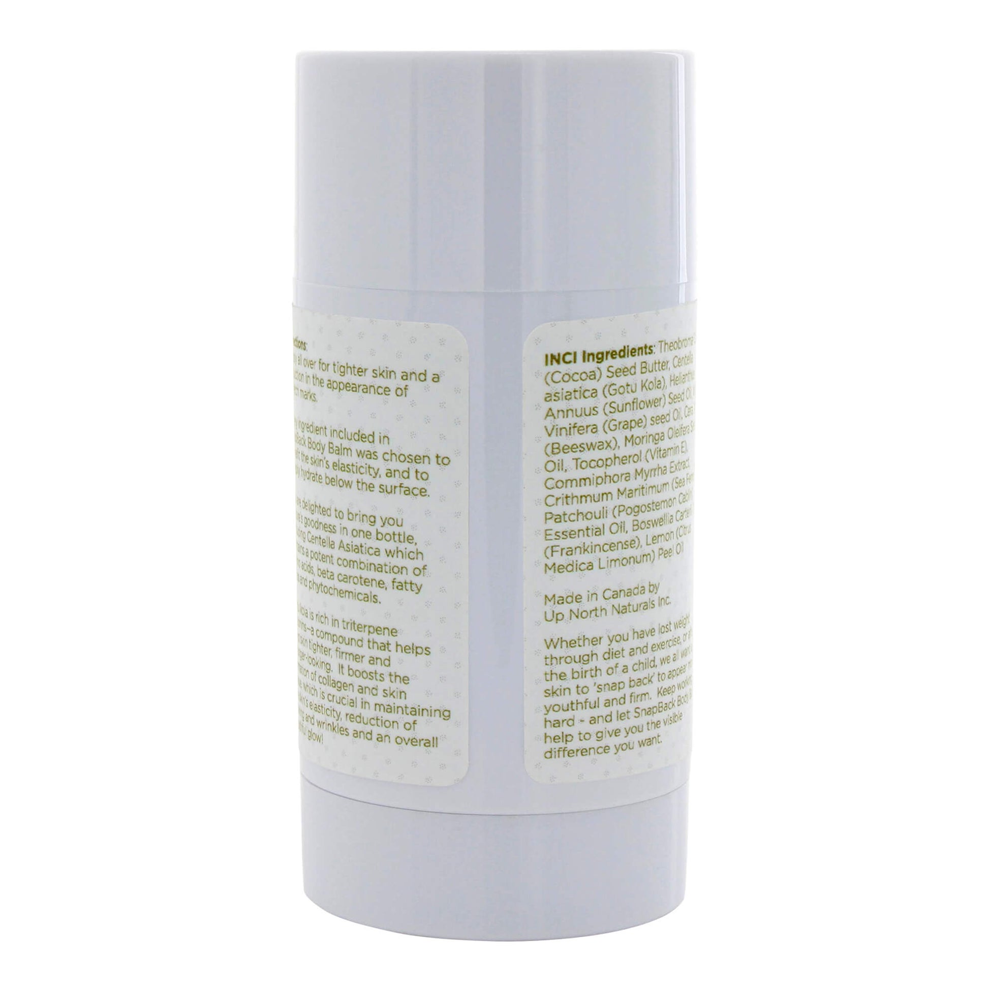 back image of snap back body balm