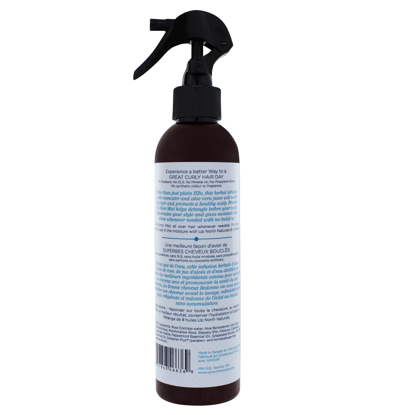 Back image of freshen up hair mist for naturally curl hair